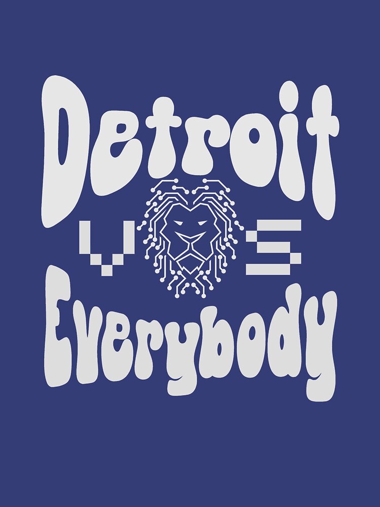 Disover Detroit vs everybody gray an white T-Shirt
