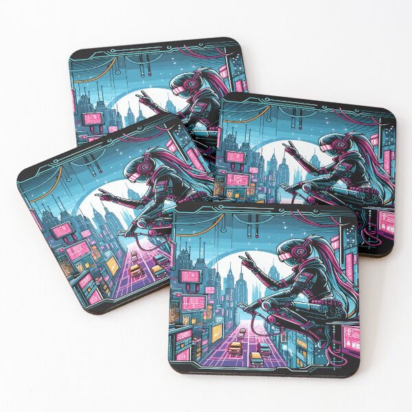 Item preview, Anime Girl Desk Mat designed and sold by KitonicTees.