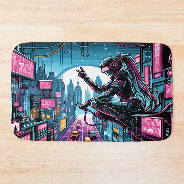 Item preview, Anime Girl Desk Mat designed and sold by KitonicTees.