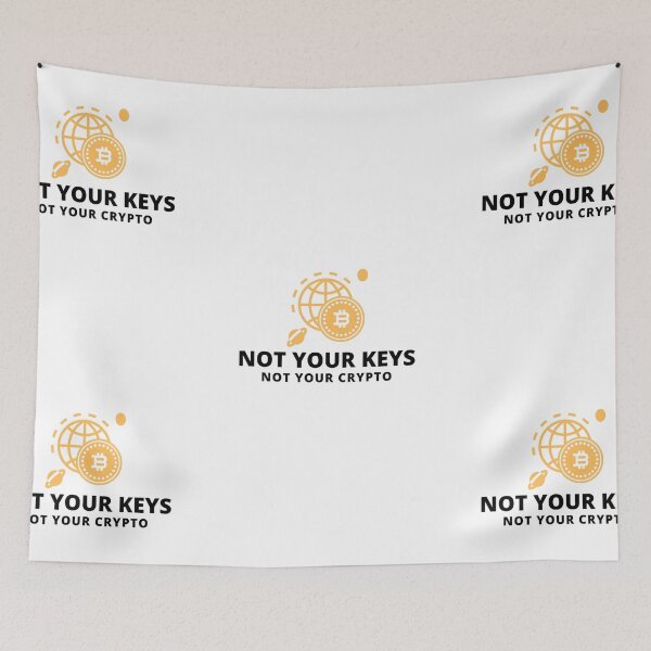 Item preview, Not Your Keys Not your Crypto Bitcoin Logo Security designed and sold by kylmllr101684.