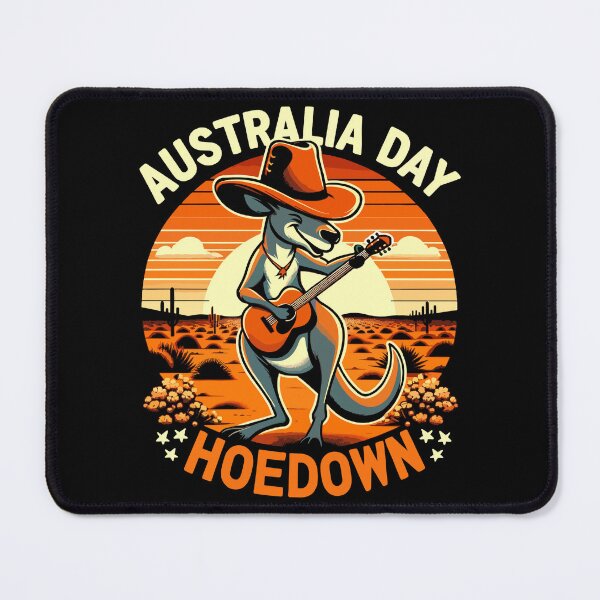 Item preview, Australia Day Kangaroo Cowboy Hoedown Retro designed and sold by WildPalette-Art.