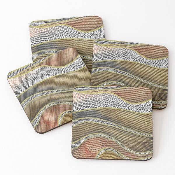 Item preview, Earth tones watercolor designed and sold by InspiringLines.