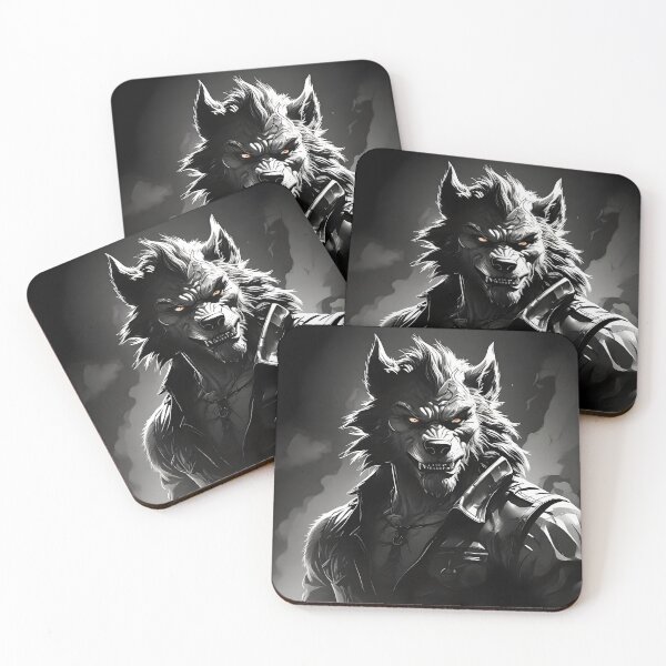 Item preview, Lunar Lycanthropy: Monochrome Werewolf designed and sold by WAUZ.