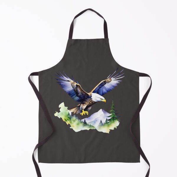 Artikelvorschau, American Bald Eagle Forest Scouting im Aquarellstil entworfen und verkauft von HippieFarms11.
