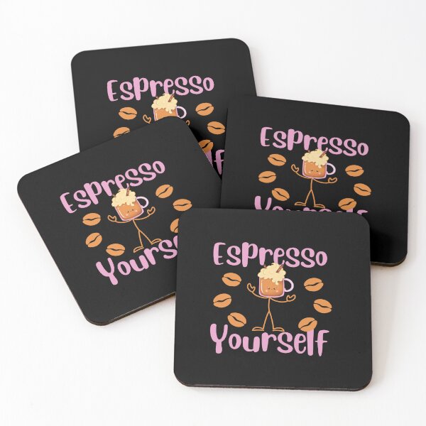 Item preview, coffee cartoon espresso yourself designed and sold by Thespacerocket.