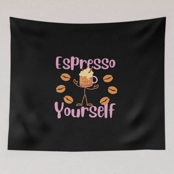 Item preview, coffee cartoon espresso yourself designed and sold by Thespacerocket.
