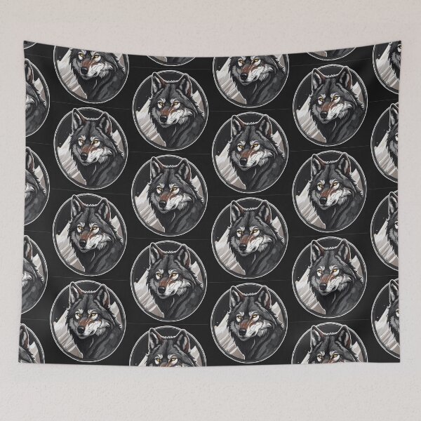 Item preview, black wolf designed and sold by Catfighter.