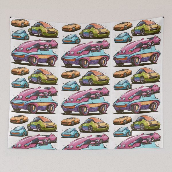 Item preview, comic strip car, multi color comic strip sport designed and sold by janjacbu.
