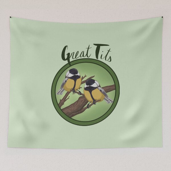Item preview, Great tits designed and sold by vintagejudy.