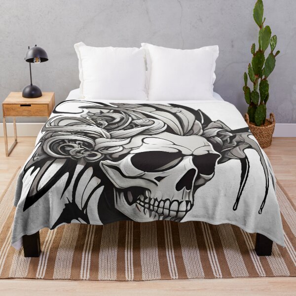 Item preview, Skeleton Lady - Spooky Surrealist Woman Portrait designed and sold by MadnessEnvelope.
