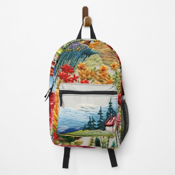 Item preview, Countryside In Embroidery Print designed and sold by NDMDesignStudio.
