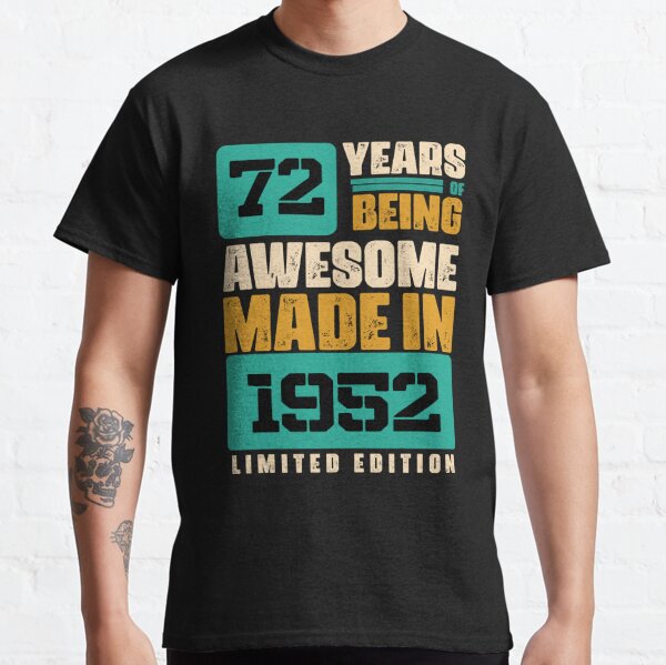  72 Year Old: Fishing Fisherman 1952 72nd Birthday T-Shirt :  Clothing, Shoes & Jewelry