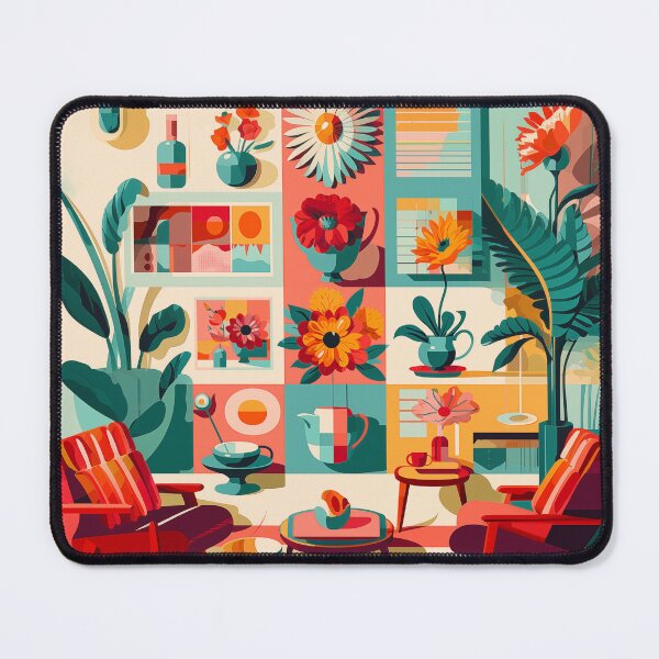 Item preview,  Retro style living room design, Classic Interior, Vintage Style, Retro Furniture, Room Interior designed and sold by thecrazyones.