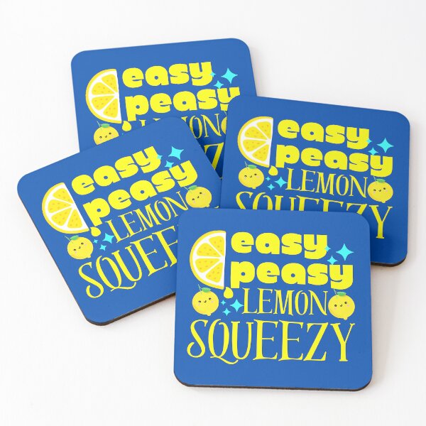 Item preview, Easy Peasy Lemon Squeezy Adorable Kawaii Lemons designed and sold by Renata Illustrata.