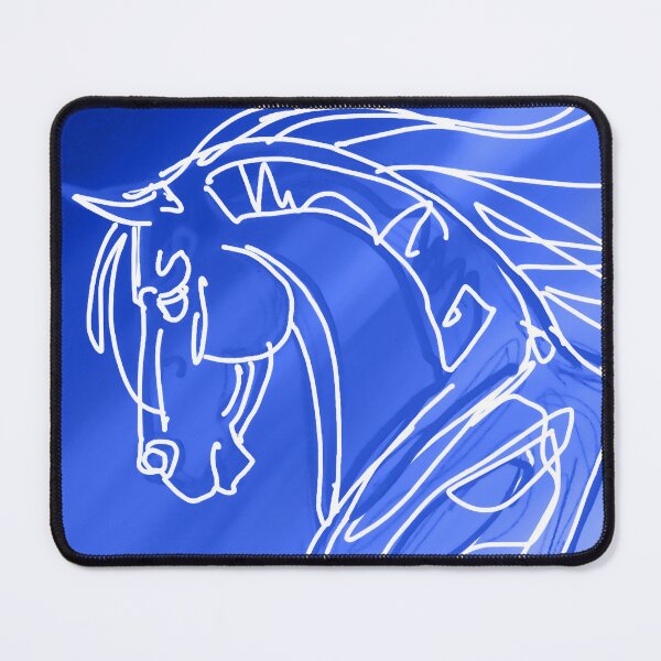 Item preview, Sketchy Style Cantering Horse in Blues designed and sold by DappledMoon.