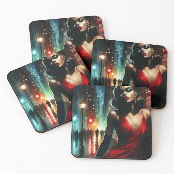 Item preview, Neo Noir Vintage Afro-American Femme Fatale [Watercolor] designed and sold by RESToRAPTOR.