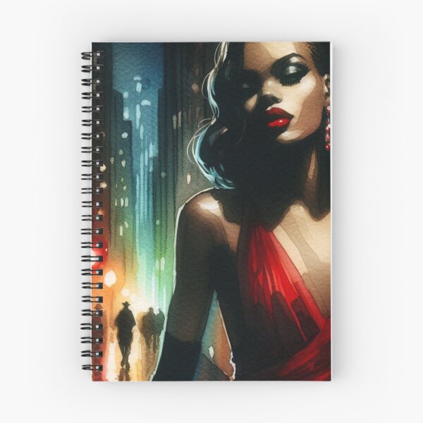 Item preview, Neo Noir Vintage Afro-American Femme Fatale [Watercolor] designed and sold by RESToRAPTOR.