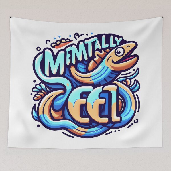 Item preview, Mentally Eel, typography designed and sold by maxmaj.