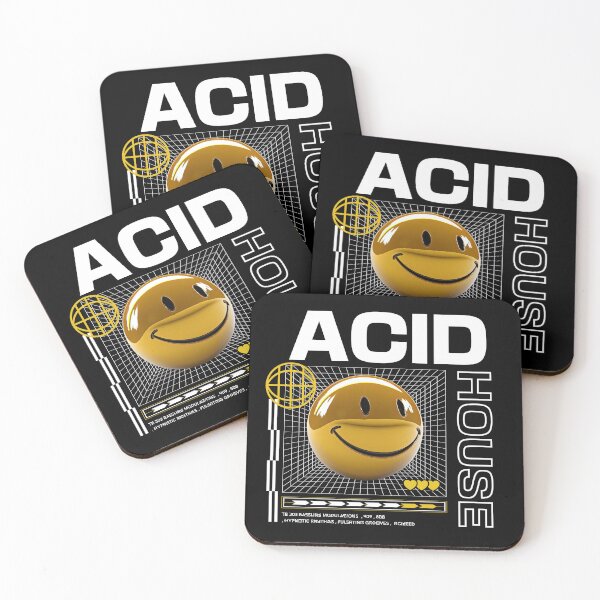Item preview, ACID HOUSE  - 3D Smiley (yellow/white)  designed and sold by Discothreadz.