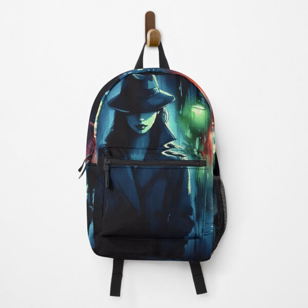 Item preview, Neo Noir Vintage Mysterious Woman in an Alleyway [Watercolor] designed and sold by RESToRAPTOR.