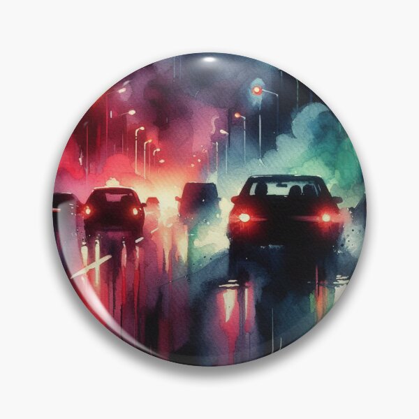 Item preview, Neo Noir Vintage Nighttime Road [Watercolor] designed and sold by RESToRAPTOR.