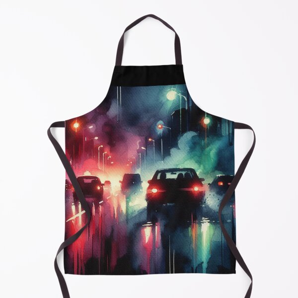 Item preview, Neo Noir Vintage Nighttime Road [Watercolor] designed and sold by RESToRAPTOR.