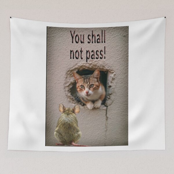 Item preview, You shall not pass Cat and Mouse designed and sold by Visual Arts Sławomir Grzanek.