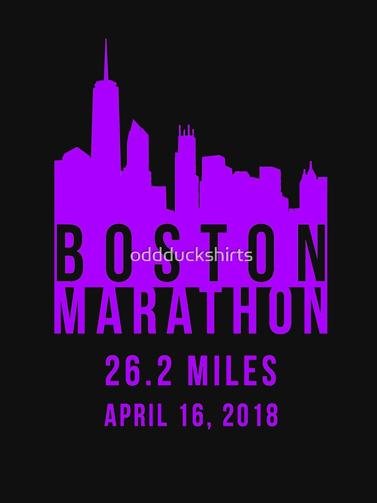 "Boston Marathon 2018" Tshirt for Sale by oddduckshirts Redbubble