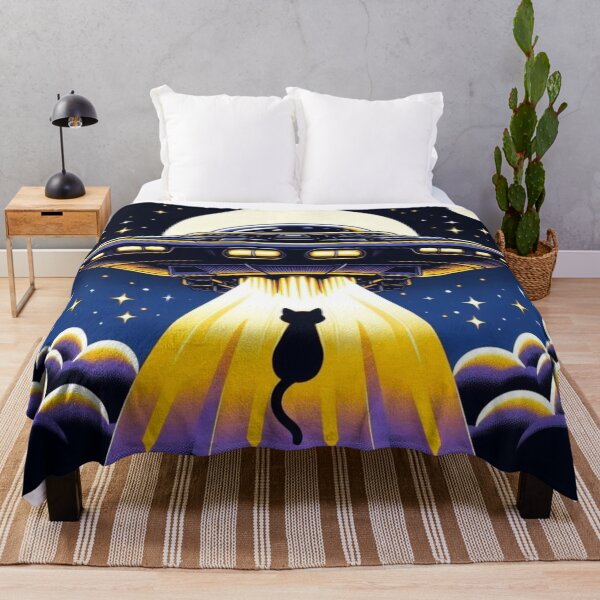 Item preview, Cat and UFO. designed and sold by growing-mom.