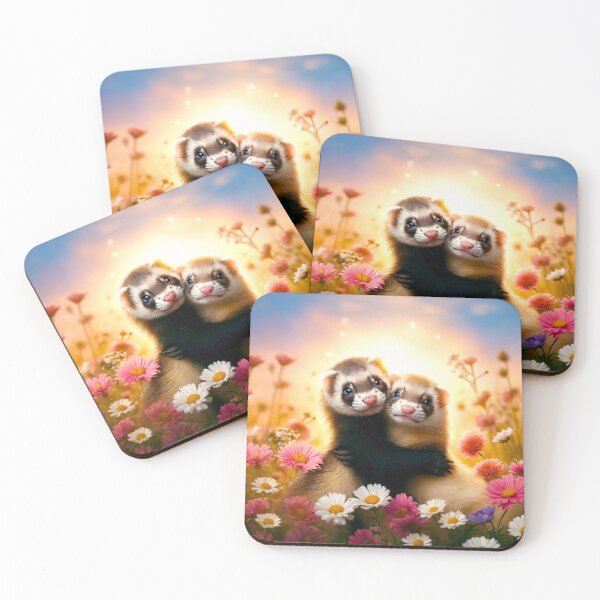 Item preview, Ferrets First Valentine's Day designed and sold by Lava Tigers Art.