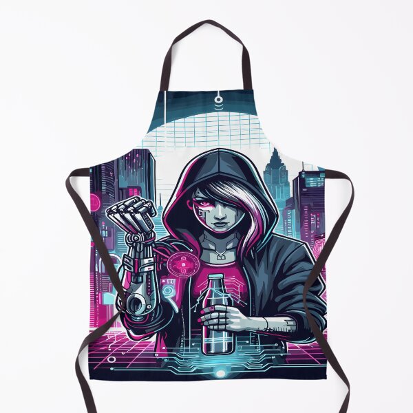 Item preview, Anime Girl Futuristic Desk Mat Aesthetic designed and sold by KitonicTees.