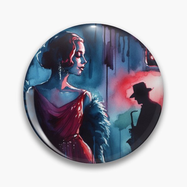 Item preview, Neo Noir Vintage The Mystique Woman's Jazz [Watercolor] designed and sold by RESToRAPTOR.
