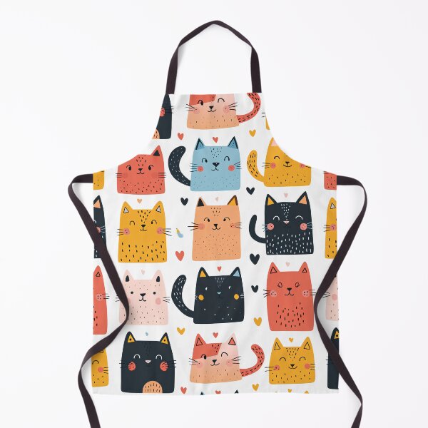 Item preview,  Funky kitten pattern designed and sold by randrdesign.