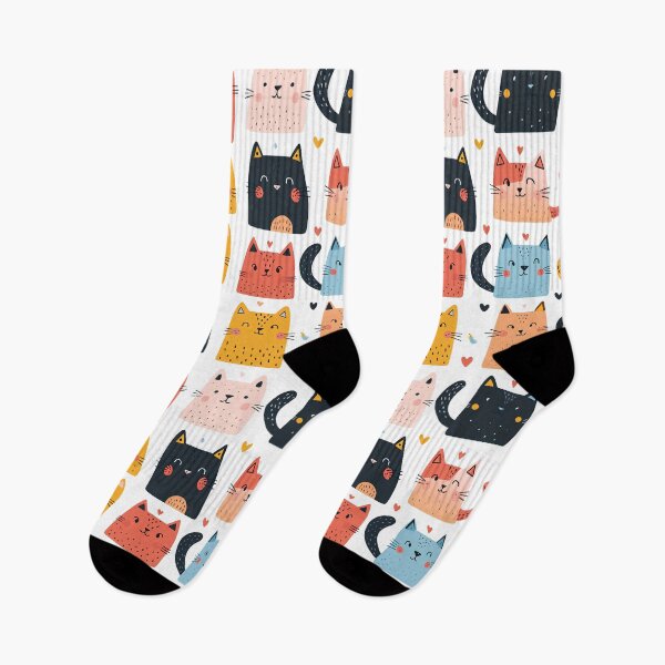 Item preview,  Funky kitten pattern designed and sold by randrdesign.