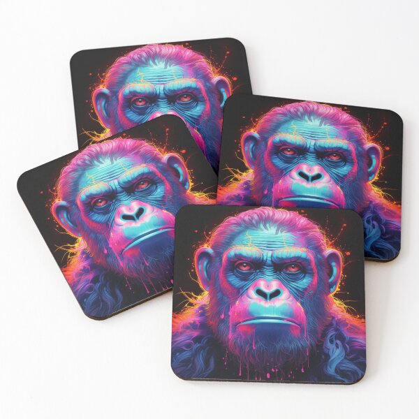 Item preview, Apes Together Strong Neon Pop Art 1 designed and sold by AstroRisq.