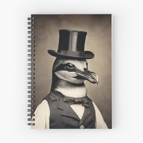 Item preview, Penguin Portrait Victorian Artistic Gift Fashion Animal  designed and sold by popanato.