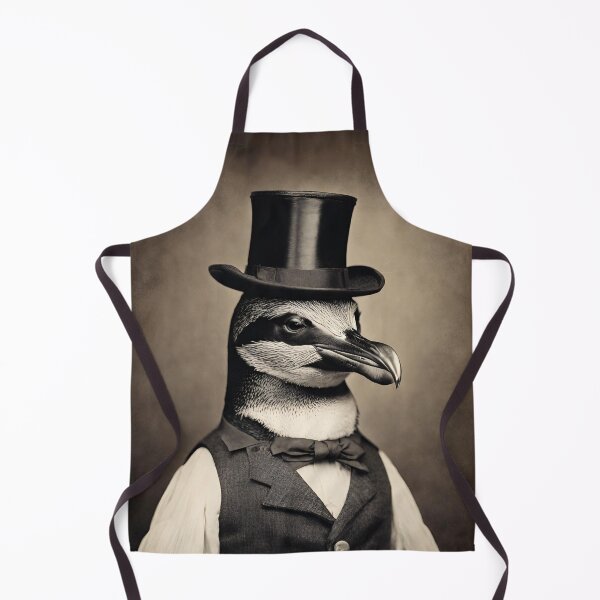 Item preview, Penguin Portrait Victorian Artistic Gift Fashion Animal  designed and sold by popanato.