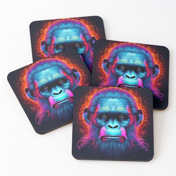Item preview, Apes Together Strong Neon Pop Art 2 designed and sold by AstroRisq.