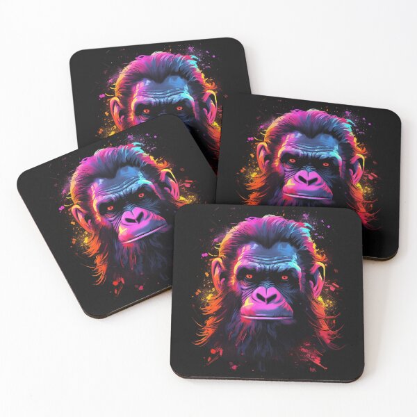 Item preview, Apes Together Strong Neon Pop Art 4 designed and sold by AstroRisq.