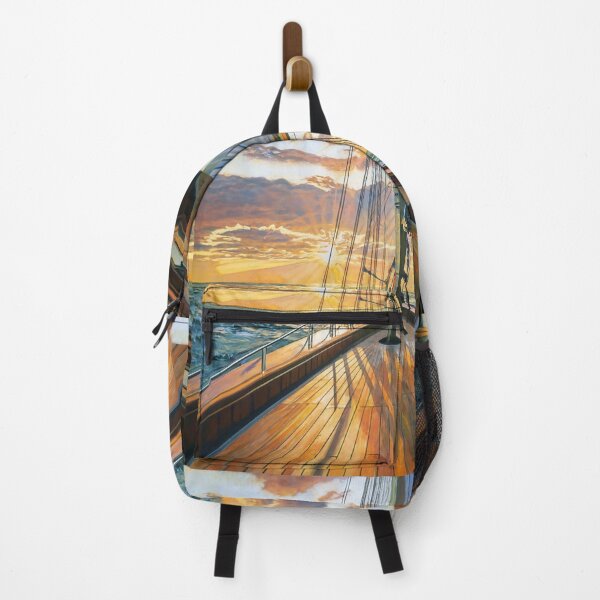 Item preview, View of Golden Sunrise from the Deck of a Sailing Ship designed and sold by Loving Nature Gifts.