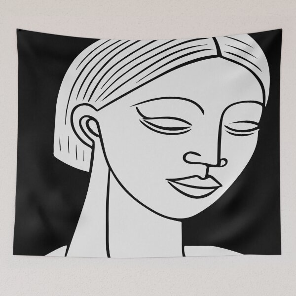 Item preview, Lino Cut Indian Woman designed and sold by Texterns.