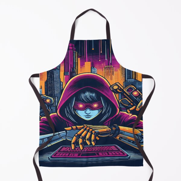 Item preview, Anime Girl Desk Mat Hacker Girl Aesthetic designed and sold by KitonicTees.