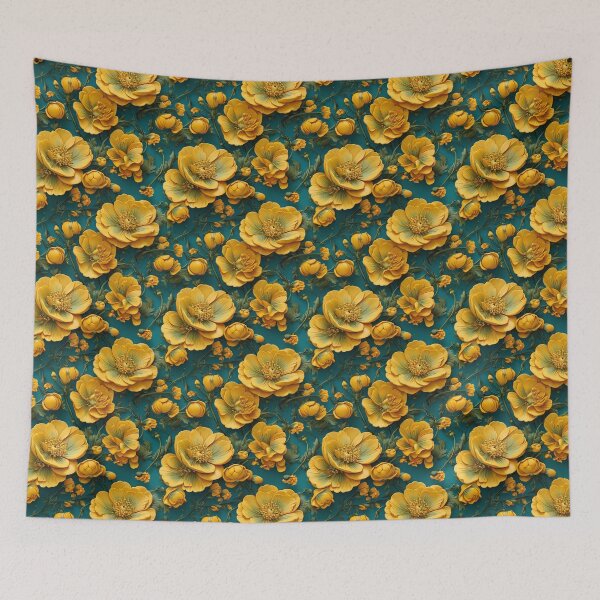 Item preview, Vintage Buttercup Flowers Pattern designed and sold by FloralsbyLiss.