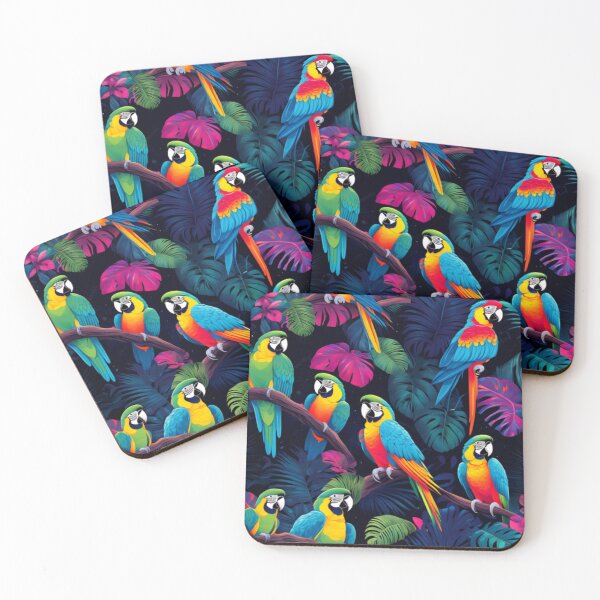 Item preview, Gathering of Exotic Birds Parrots designed and sold by TheDarkWardrobe.