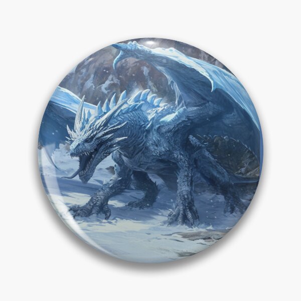 Artikelvorschau, Eisblauer Winterdrache entworfen und verkauft von AbsudlyEpicAI.