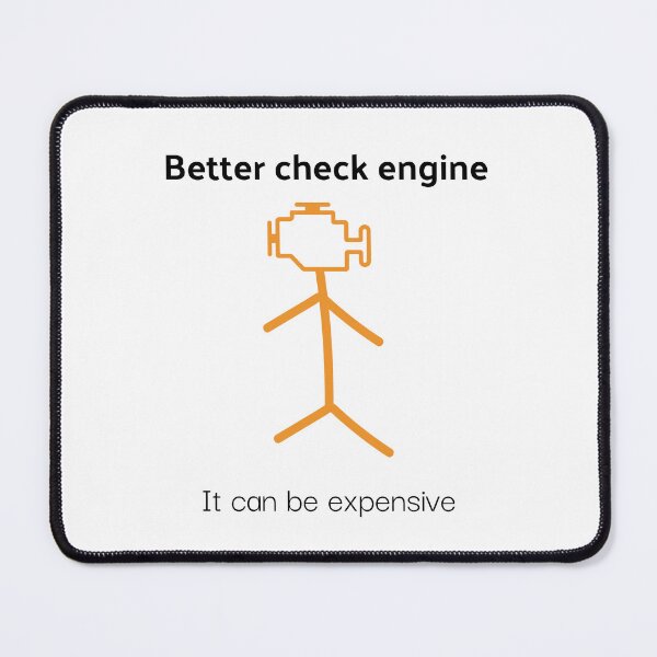 Item preview, Check Engine Funny Sticker designed and sold by maypp.