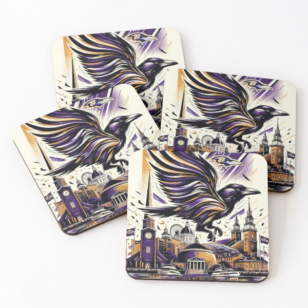 Item preview, Baltimore Ravens Cityscape Artwork designed and sold by ArtfulMiller.