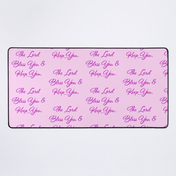 Item preview, The Lord Bless You and Keep You - Numbers 6:24 in Pink Lettering designed and sold by Victoria Rose.