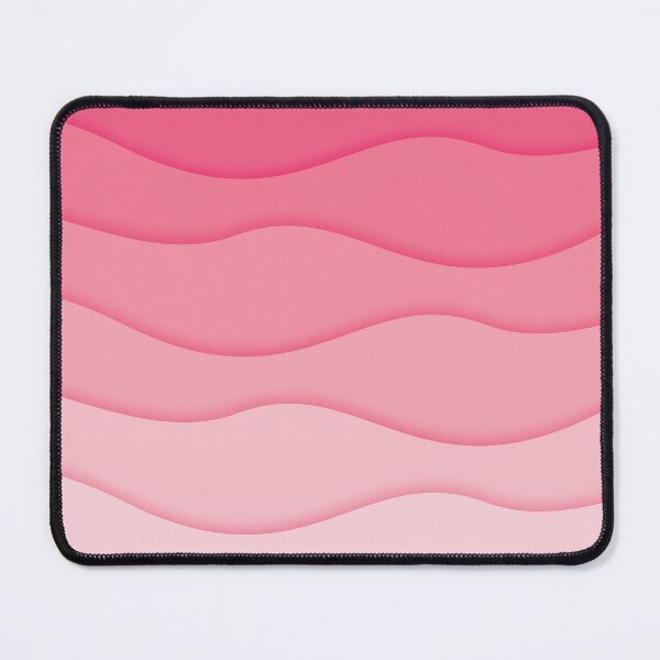 Item preview, Surf Serenity: Pink Wave Deskmat/Mousepad designed and sold by J-MichaudDesign.