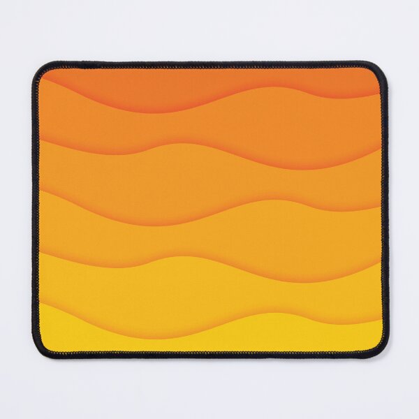 Item preview, Surf Serenity: Orange Wave Deskmat/Mousepad designed and sold by J-MichaudDesign.